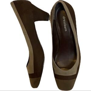 Dressbarn Tri color suede shoes Size 7.5